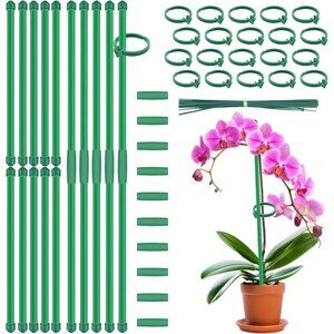 Plant Stakes 14.2Inch, 20Pcs Adjustable Length Plant Support Stakes,  Garden Sta